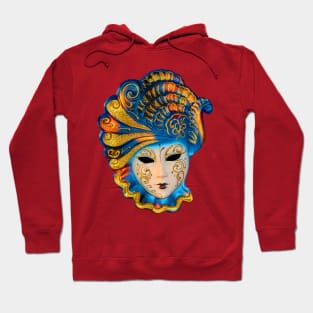 Feathered Carnival Mask Hoodie
